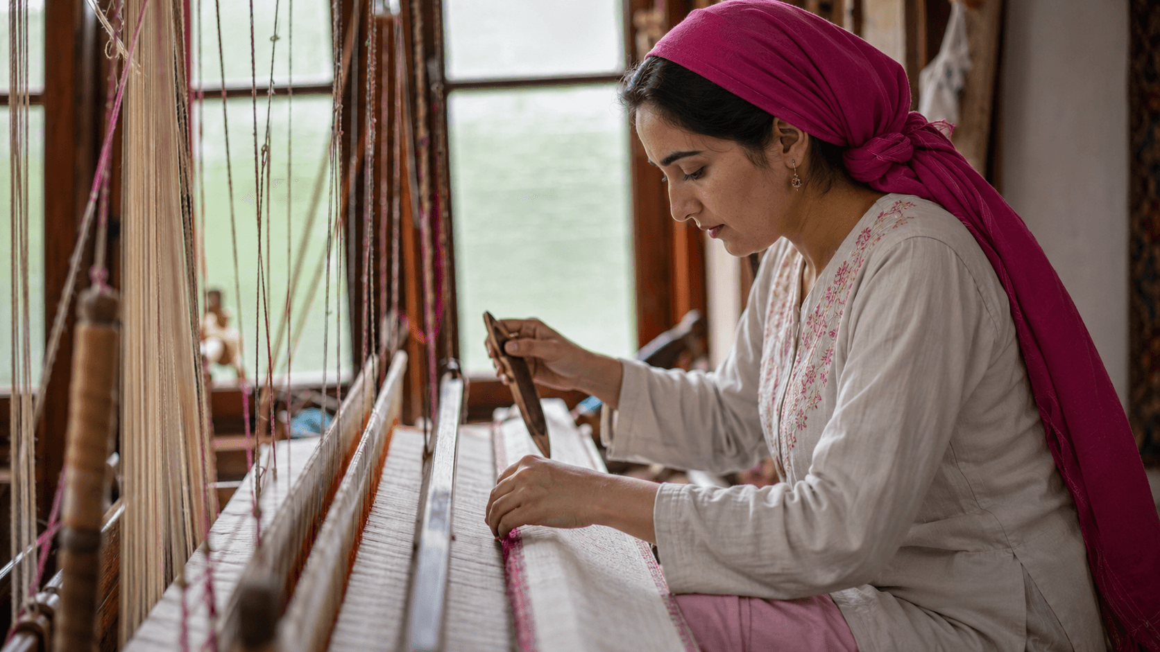 Two hundred hours at the loom